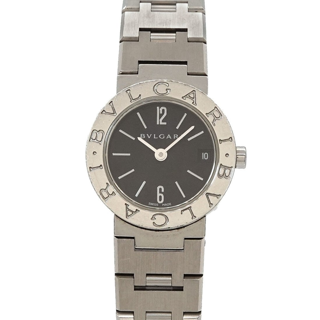BVLGARI BB23SS Women's Watch Date Black Quartz: --- Catalog ---Category: SizeWrist Size: 15.5cm / 6.1''Case Diameter: 23mm / 0.91''Category: DesignType: WristwatchGender: WomenColor (Dial): BlackMaterial (Band): Stainless steelMaterial (Case): Stai