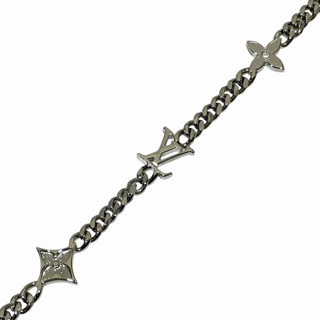 Louis Vuitton Monogram Raw Necklace, Accessory, Total Weight 26.2g, 64cm, Metal, M01490: --- Catalog ---Category: SizePendant Size: 9mm x 9mm / 0.35'' x 0.35''Neck Circumference: 64 cm / 25.19''Category: DesignColor: MonogramGender: MenMaterial: MetalNecklace Type: NecklaceCategory: Gener