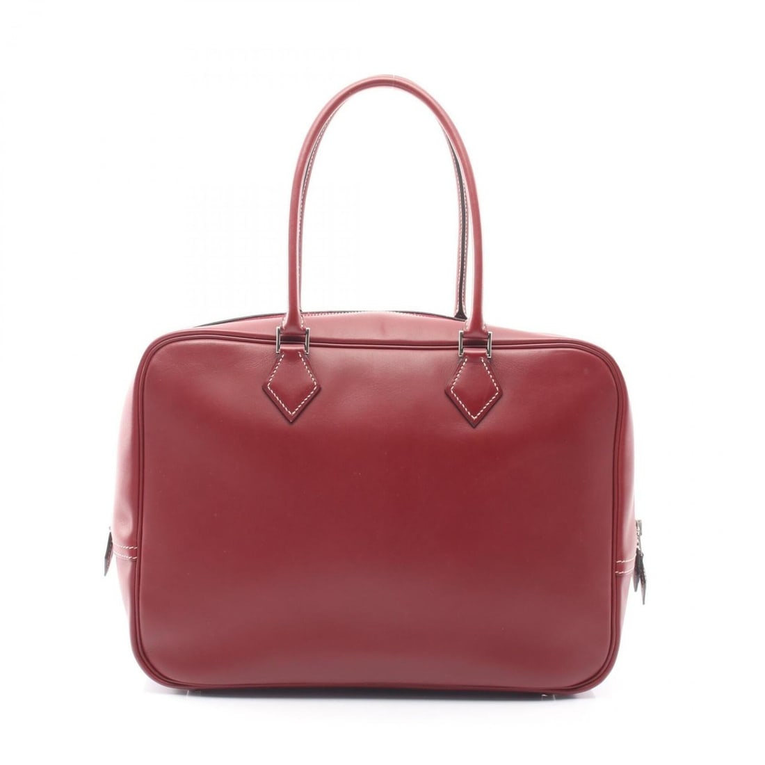 Hermes Plume 32 Handbag, Leather, Veau Gulliver, Women's, Bordeaux: --- Catalog ---Category: SizeSize (HxWxD): 23cm x 32cm x 11cm / 9.05'' x 12.59'' x 4.33''Category: DesignType: HandbagColor: Bordeaux, Rouge HGender: WomenMaterial: Gulliver leather Category: GeneralB