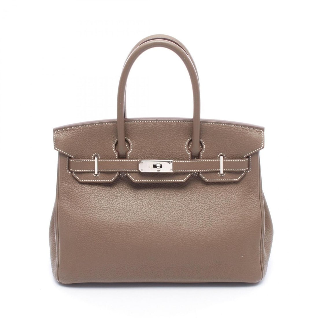 Hermes Birkin 30 Handbag, Leather, Taurillon Clemence Women's, Gray (1 of 18)