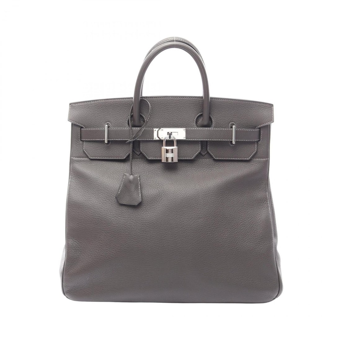 Hermes HERMES Haut à Courroies 40 Ardoise Handbag, Taurillon Clemence Leather, Men's/Women's, Gray (1 of 10)
