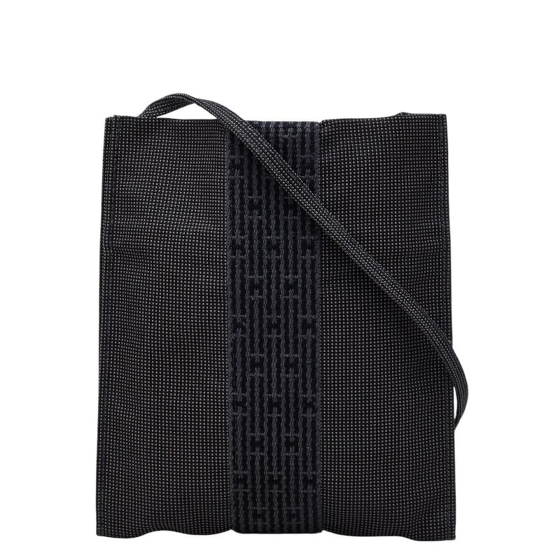 Hermes Herline Crossbody Shoulder Bag Pochette, Gray Canvas, Women's HERMES: --- Catalog ---Category: SizeStrap Drop: 57.5cm / 22.63''Size (HxWxD): 19.5cm x 17cm x 5.00mm / 7.67'' x 6.69'' x 0.19''Category: DesignType: Pochette, Shoulder bagColor: GrayGender: WomenClosure: Ope
