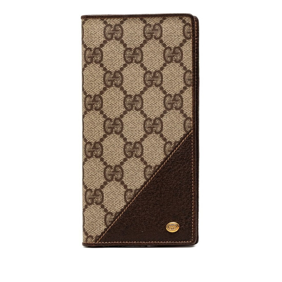 Gucci GG Supreme Long Wallet, Billfold, 6403713, Beige Brown Leather, Women's, GUCCI: --- Catalog ---Category: SizeSize (HxWxD): 17cm x 8.5cm x 1cm / 6.69'' x 3.34'' x 0.39''Category: DesignType: Long bill wallet (bi-fold)Color: Beige brownGender: WomenMaterial: PVC , Leather