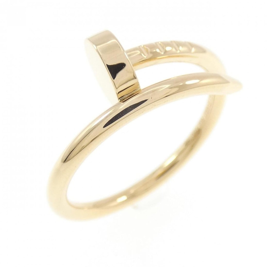 Cartier Juste un Clou Small Ring: --- Catalog ---Category: SizeWeight: 3.3g / 0.11oz.JP Size: 9US Size: 5Category: DesignType: Band ringGender: WomenMaterial: Yellow gold (18K)Category: GeneralLine: Juste un ClouBrand: Cartier--- Item