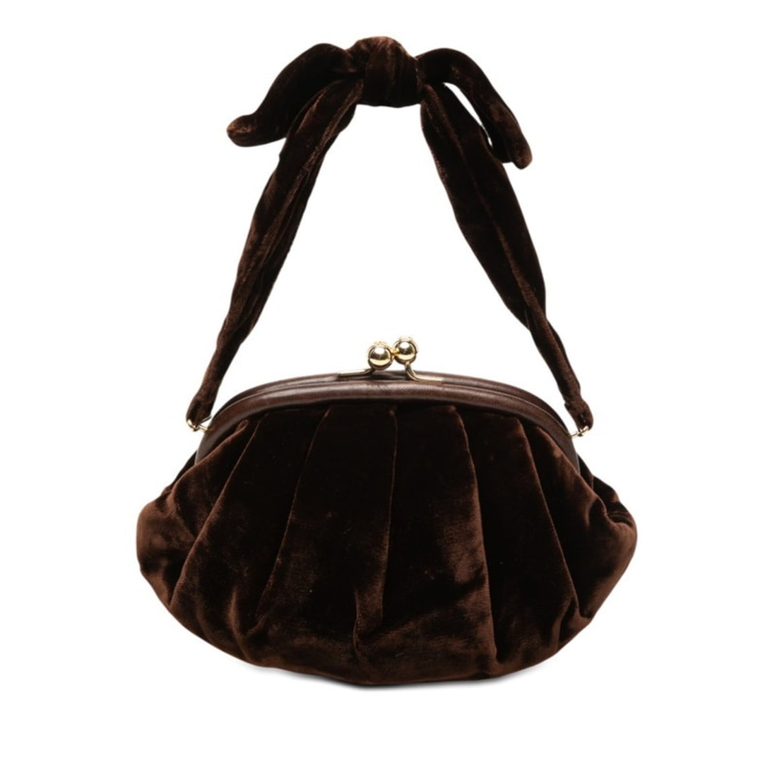 Chanel Coco Mark Clasp Handbag Mini Brown Velour Women's CHANEL: --- Catalog ---Category: SizeSize (HxWxD): 14cm x 22cm x 8cm / 5.51'' x 8.66'' x 3.14''Category: DesignType: HandbagColor: BrownGender: WomenMaterial: Leather Leather/Fur Type: VelourCategory: General