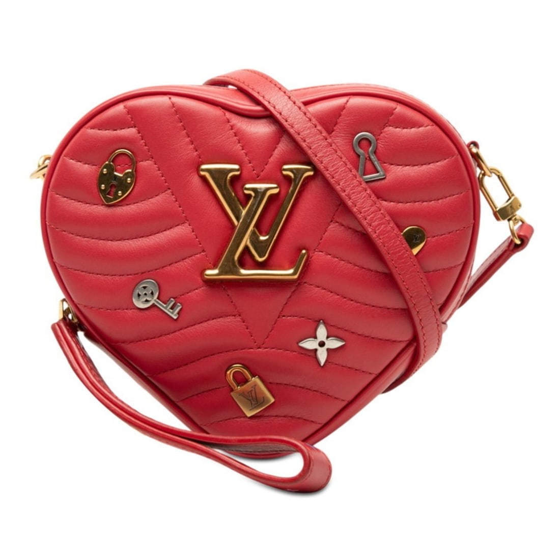 Louis Vuitton Love Lock Heart New Wave Crossbody Shoulder Bag M52794 Red Leather Women's LOUIS: --- Catalog ---Category: SizeSize (HxWxD): 16cm x 18cm x 6cm / 6.29'' x 7.08'' x 2.36''Category: DesignType: Shoulder bagColor: Red colorGender: WomenMaterial: Leather Category: GeneralMPN: M52794Bran