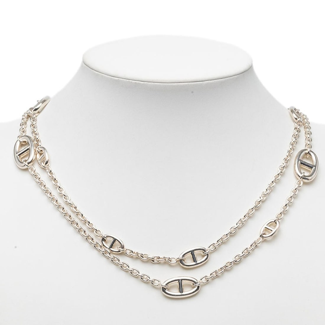 Hermes Chaine d'Ancre Farandole 120 Long Necklace SV925 Silver Women's HERMES: --- Catalog ---Category: SizeNeck Circumference: 120 cm / 47.24''Category: DesignColor: SilverGender: WomenMaterial: Silver 925Necklace Type: NecklaceCategory: GeneralBrand: Hermes--- Item List ---Sec