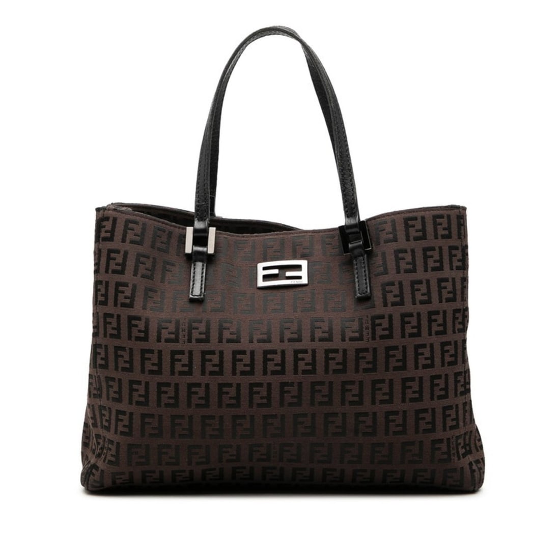 Fendi Zucchino Handbag Tote Bag 8BH132 Brown Canvas Leather Women's FENDI: --- Catalog ---Category: SizeSize (HxWxD): 20cm x 26.5cm x 8cm / 7.87'' x 10.43'' x 3.14''Category: DesignType: Handbag, Tote bagColor: BrownGender: WomenMaterial: Canvas , Leather Category: GeneralMP