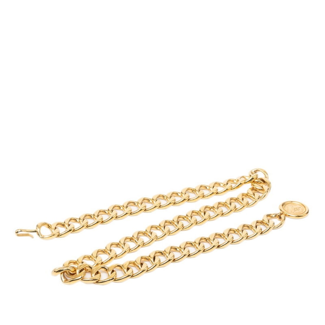 Chanel Coco Mark 31 RUE CAMBON Le Cambon Chain Belt Gold Plated Women's CHANEL: --- Catalog ---Category: SizeWidth: 2.3cm / 0.9''Length: 87cm / 34.25''Category: DesignType: Chain beltColor: GoldFinish: Gold platedGender: WomenCategory: GeneralBrand: Chanel--- Item List ---Section