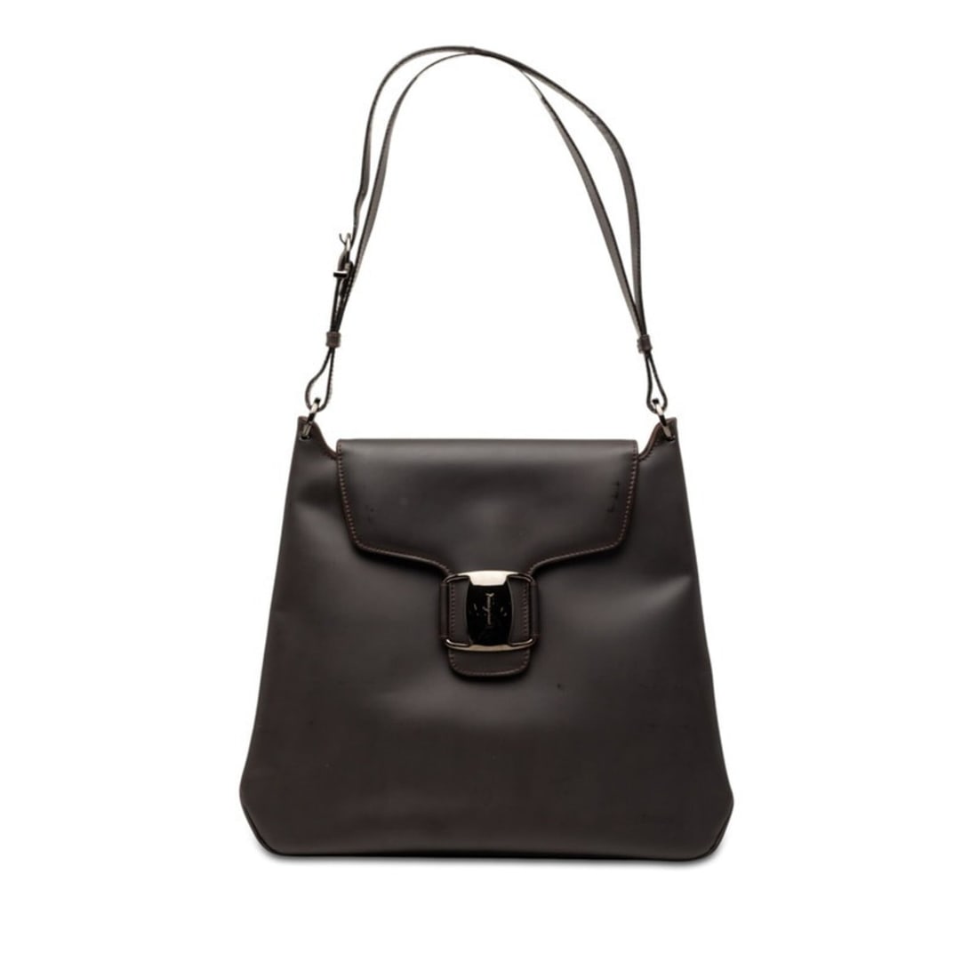 Salvatore Ferragamo Vara Shoulder Bag, Dark Brown Leather, Women's: --- Catalog ---Category: SizeSize (HxWxD): 28cm x 32cm x 8cm / 11.02'' x 12.59'' x 3.14''Category: DesignType: Shoulder bagColor: Dark brownGender: WomenMaterial: Leather Category: GeneralBrand: Salva