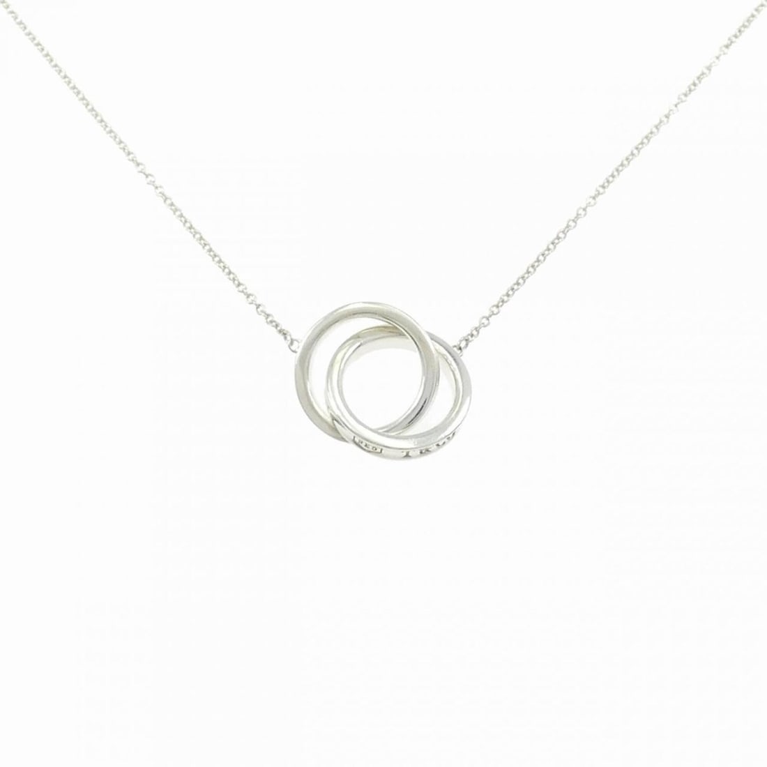 Tiffany & Co. 1837 Interlocking Circle Necklace: --- Catalog ---Category: SizeWidth: 1.1mm / 0.04''Weight: 4.4g / 0.15oz.Pendant Size: 14.2mm / 0.55''Category: DesignGender: WomenMaterial: Silver 925Necklace Type: NecklaceCategory: GeneralLine: