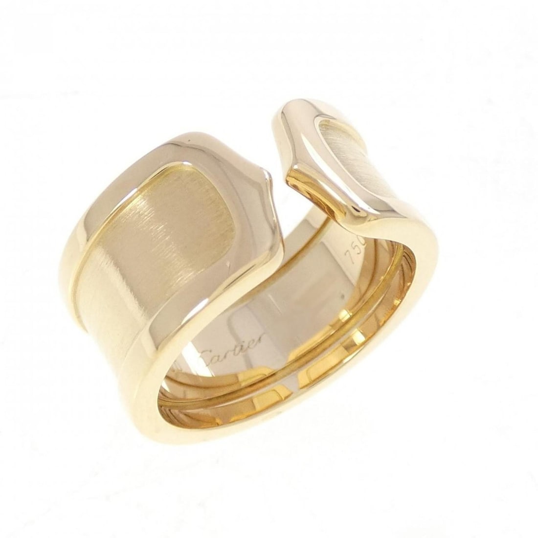 Cartier C2 Large Ring: --- Catalog ---Category: SizeUS Size: 6.5Brand Size: 52Category: DesignType: Band ringGender: WomenMaterial: Yellow gold (18K)Category: GeneralMPN: B40409Brand: Cartier--- Item List ---Section: Condit