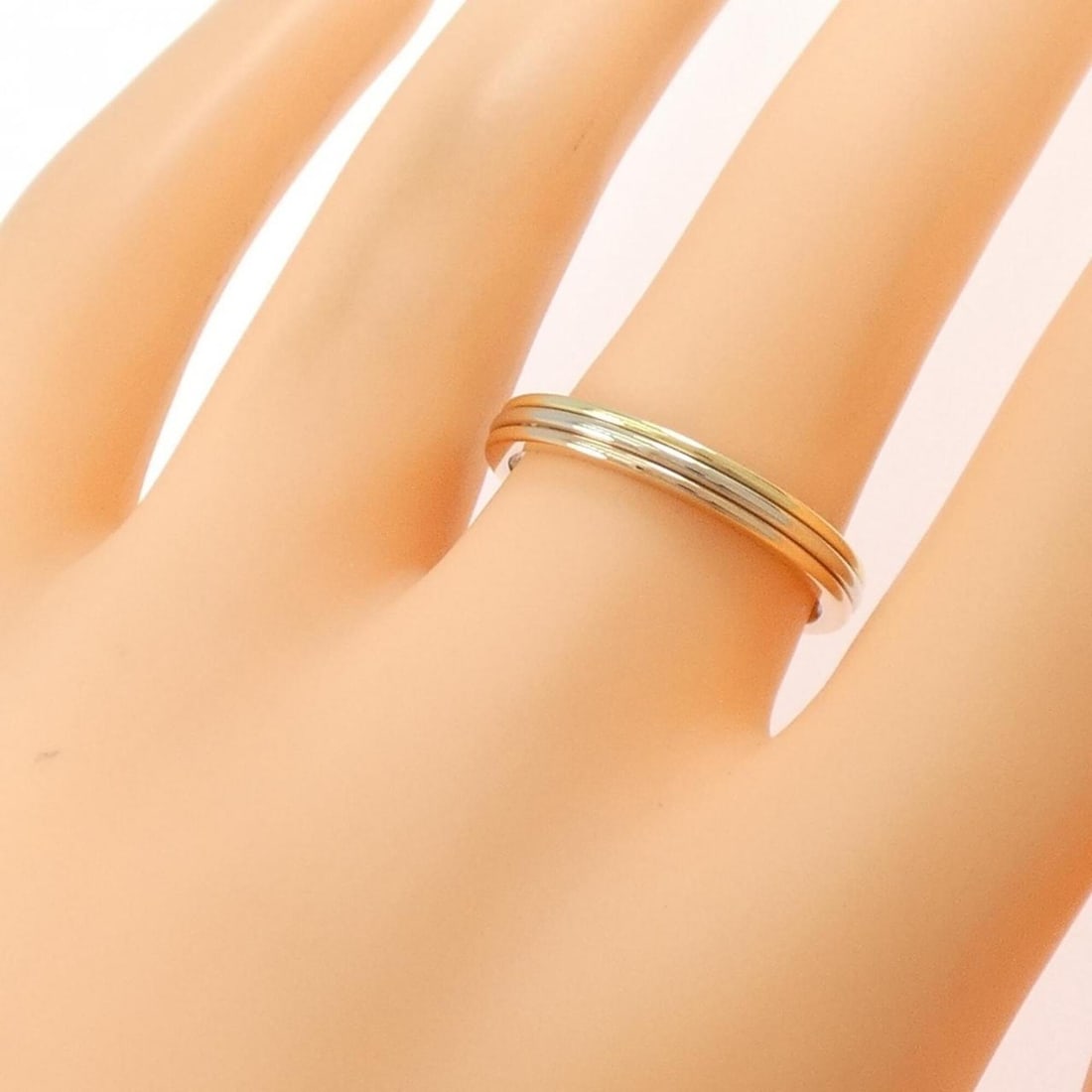 Cartier Three Gold Wedding Ring - 4