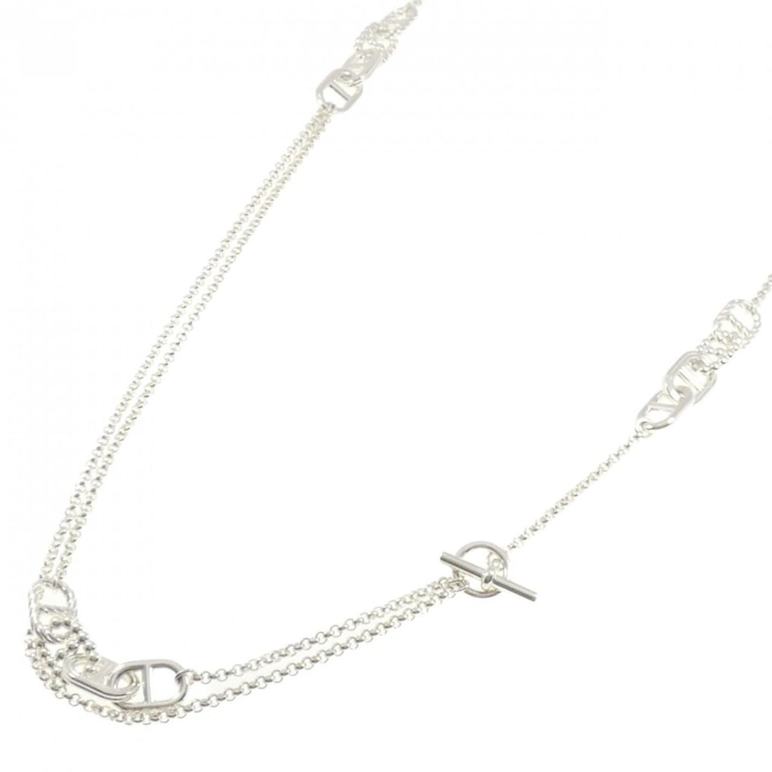 Hermes 925 Necklace: --- Catalog ---Category: SizeNeck Circumference: 78 cm / 30.7''Category: DesignGender: WomenMaterial: Silver 925Necklace Type: NecklaceCategory: GeneralBrand: Hermes--- Item List ---Section: Condition
