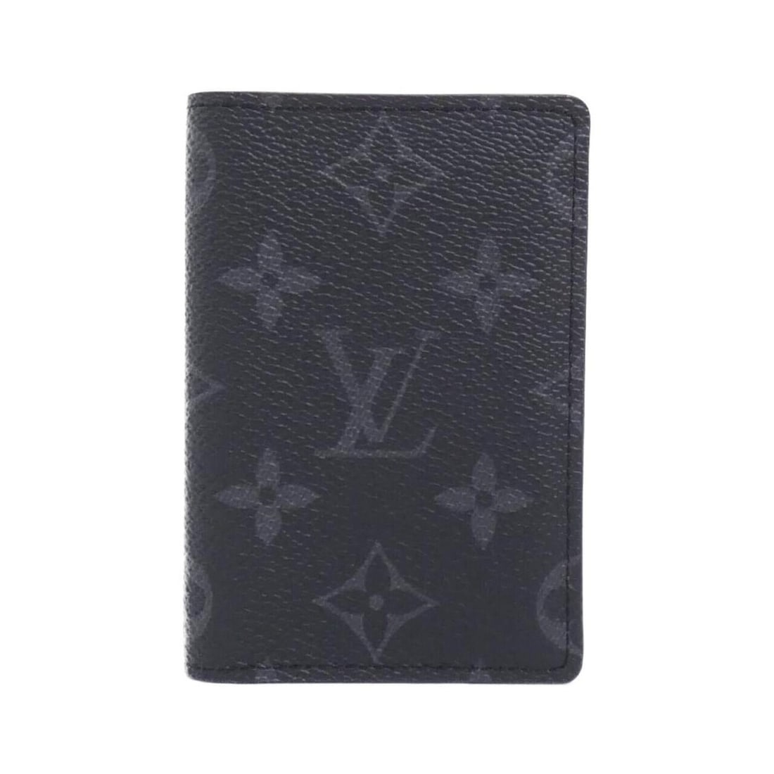 Louis Vuitton Monogram Eclipse Organizer de Poche M61696 Business Card Holder/Card Case: --- Catalog ---Category: DesignType: Card caseColor: BlackGender: MenMaterial: Coated canvas Category: GeneralLine: Monogram EclipseBrand: Louis VuittonCategory: Physical PropertiesSize (HxWxD): 7cm x