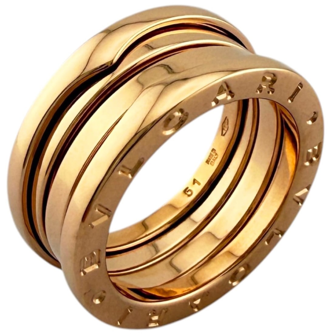 BVLGARI B.zero1 3-band ring, BVLGARI, 18K pink gold, women's ring. (1 of 13)