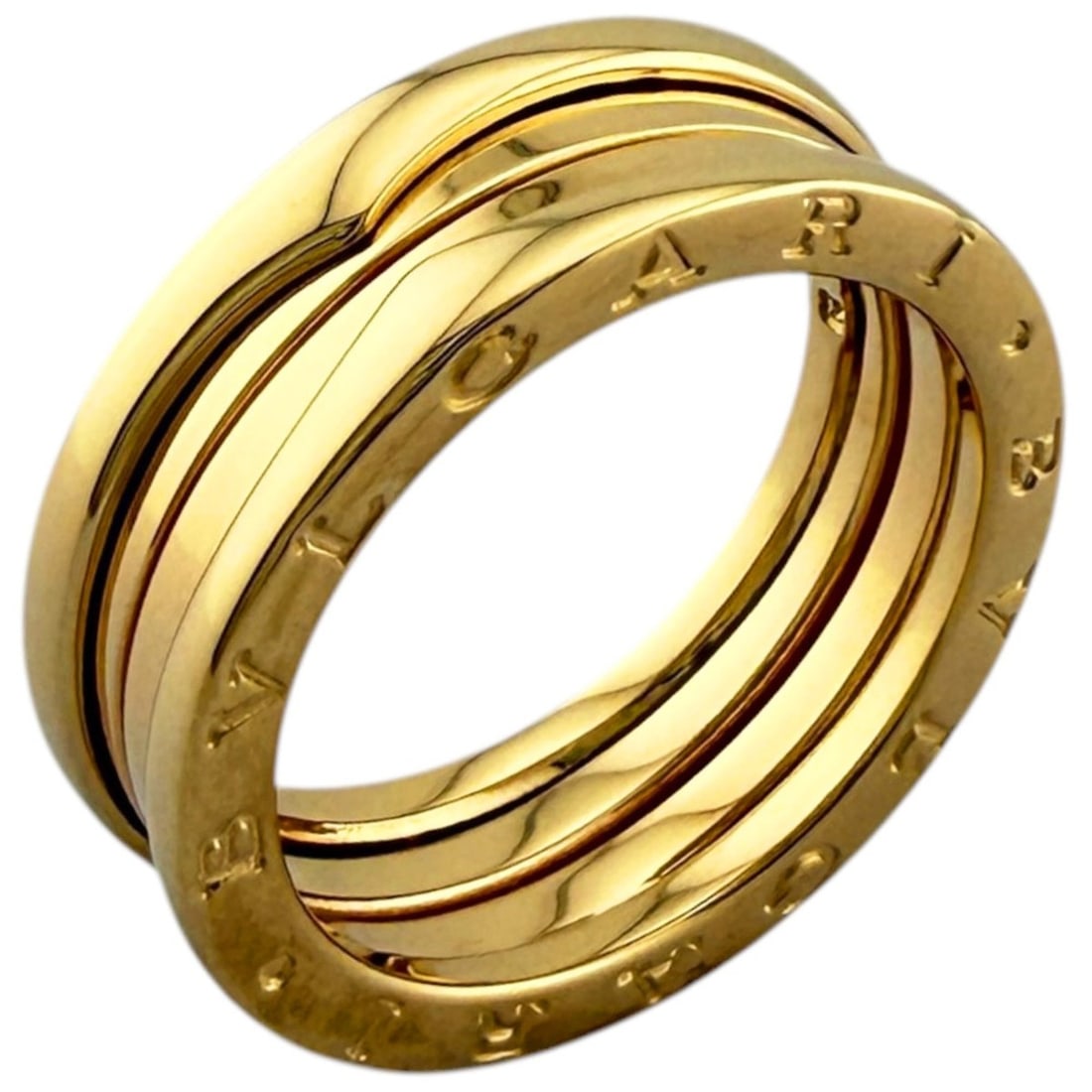 BVLGARI B.zero1 3-band ring, BVLGARI, 18K yellow gold, men's and women's.: --- Catalog ---Category: PackNumber in Pack: 1Category: SizeJP Size: 21US Size: 10Category: DesignType: Band ringColor: GoldGender: Men,WomenMaterial: Yellow gold (18K)Category: GeneralLine: B.zero1Br
