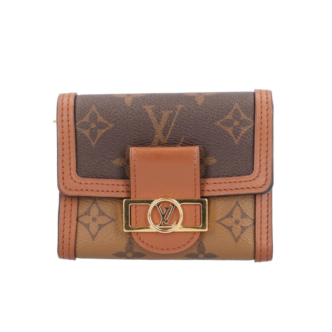 Louis Vuitton Portefeuille Dauphine Compact Monogram Reverse Tri-fold Wallet, M68725, Women's LOUIS (1 of 12)