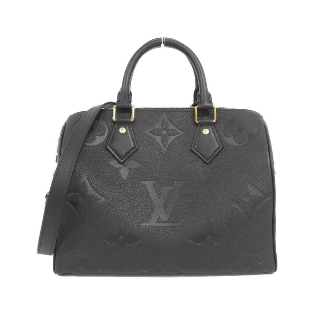 Louis Vuitton Monogram Empreinte Speedy Bandoulière 25cm M58951 Boston Bag: --- Catalog ---Category: SizeSize (HxWxD): 19cm x 25cm x 15cm / 7.48'' x 9.84'' x 5.9''Category: DesignType: Boston bagColor: BlackGender: WomenMaterial: Leather Leather/Fur Type: CalfskinCategory:
