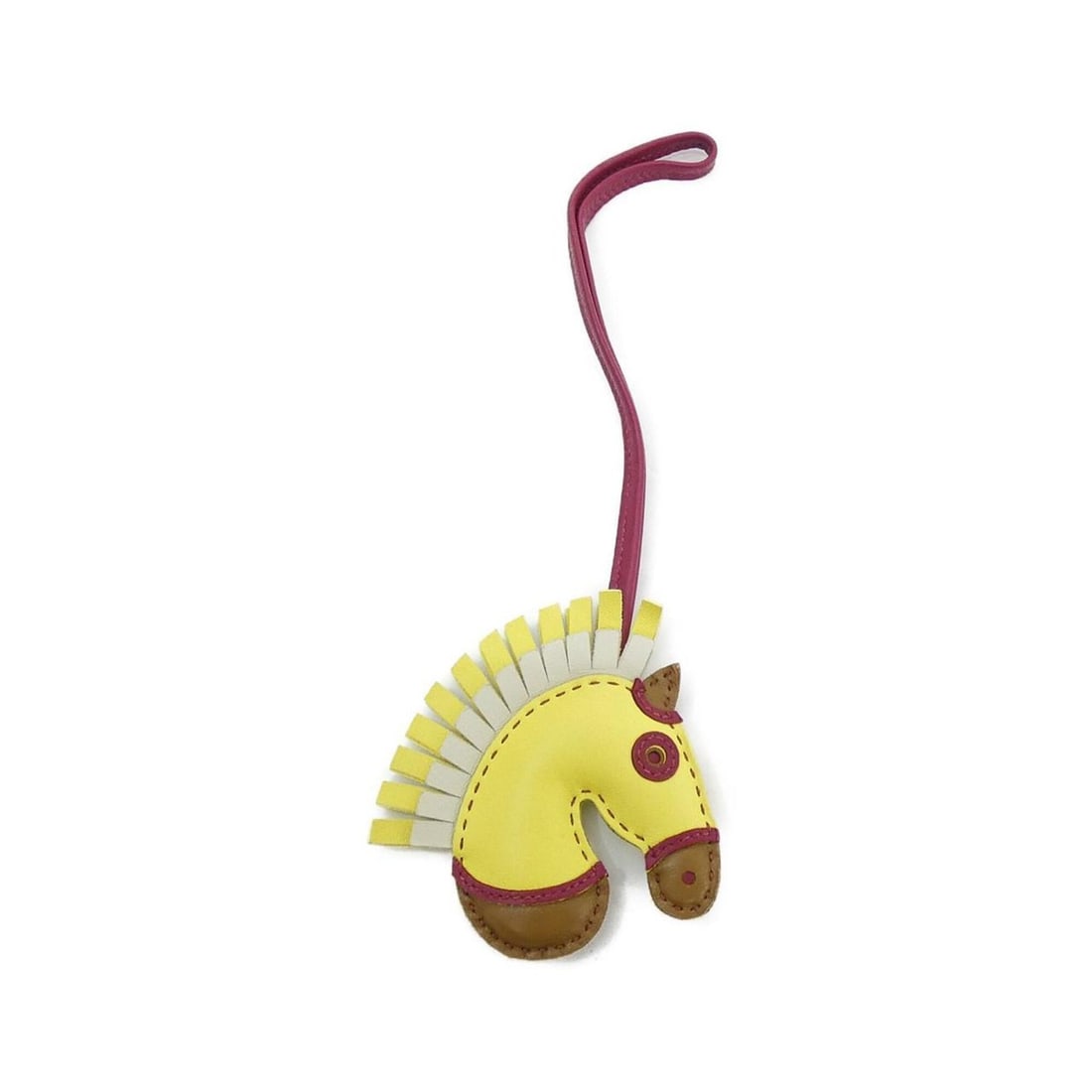 Hermes Gigi Camaille Accessory Bag Charm 083626CA: --- Catalog ---Category: SizeChain Length: 360.00mm / 14.17''Size (HxWxD): 85.00mm x 85.00mm / 3.35'' x 3.35''Category: DesignType: Handbag charmColor: Kraft, LimeGender: WomenMaterial: Agneau