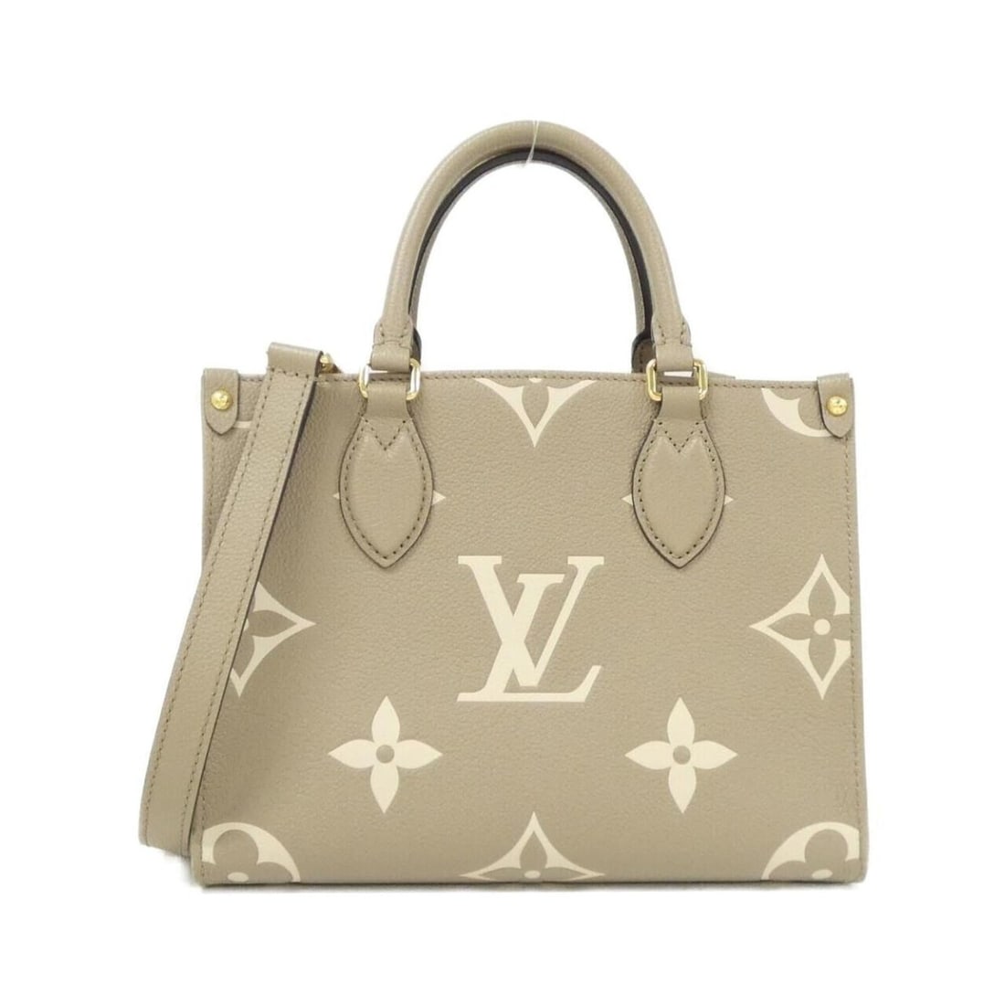 Louis Vuitton Bicolor Monogram Empreinte OnTheGo PM M45779 Handbag: --- Catalog ---Category: SizeWeight: 600g / 1.32lb.Size (HxWxD): 19cm x 25cm x 11cm / 7.48'' x 9.84'' x 4.33''Strap Length: 93cm - 108cm / 36.61'' - 42.51''Handle Length: 27cm / 10.62''Category: