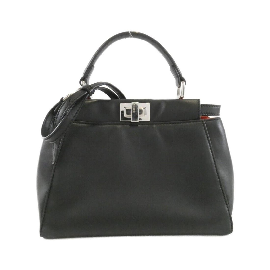 Fendi Bugs Peekaboo Mini Handbag 8BN244 68M: --- Catalog ---Category: SizeSize (HxWxD): 17cm x 22cm x 8cm / 6.69'' x 8.66'' x 3.14''Category: DesignType: HandbagColor: Black, Red colorGender: WomenMaterial: Leather Hardware Color: