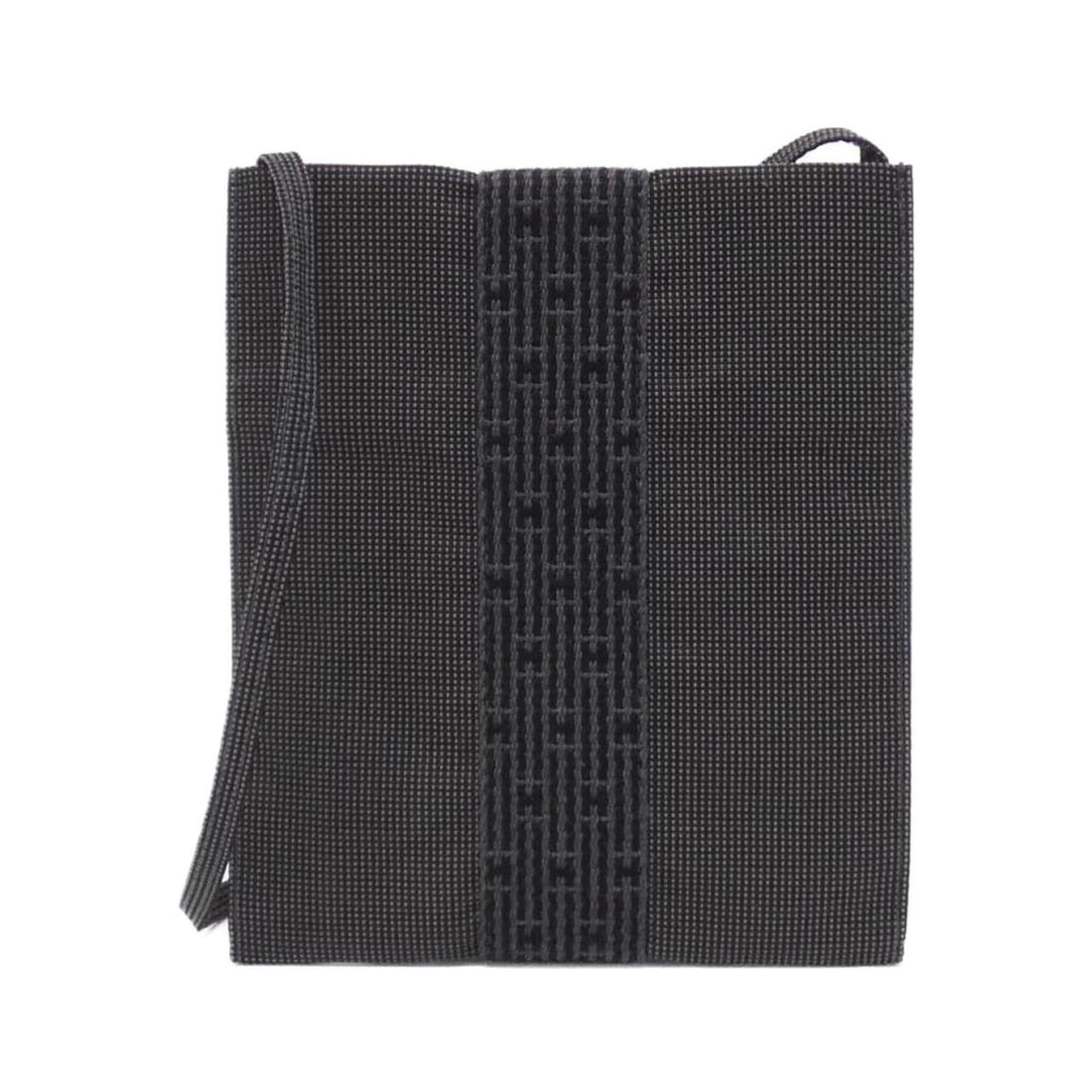 Hermes Herline Pochette 100967M Shoulder Bag: --- Catalog ---Category: SizeSize (HxWxD): 20cm x 17cm x 1cm / 7.87'' x 6.69'' x 0.39''Category: DesignType: Pochette, Shoulder bagColor: BlackGender: WomenMaterial: Canvas Category: GeneralMPN: 10096