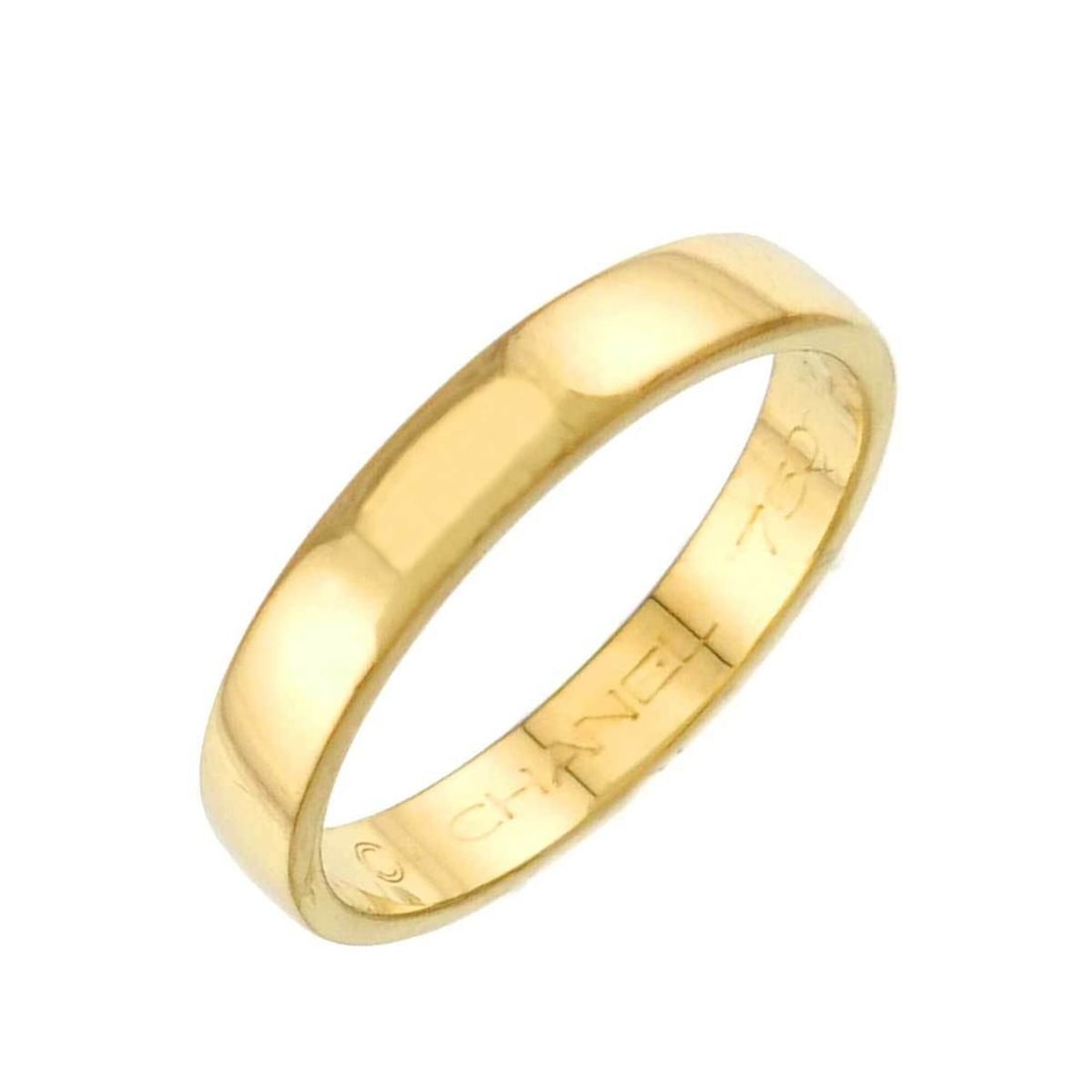 Chanel CHANEL Ring 18K YG Yellow Gold 750: --- Catalog ---Category: SizeJP Size: 7.5US Size: 4Category: DesignType: Band ringGender: WomenMaterial: Yellow gold (18K)Category: GeneralBrand: Chanel--- Item List ---Section: ConditionRanking: Rank