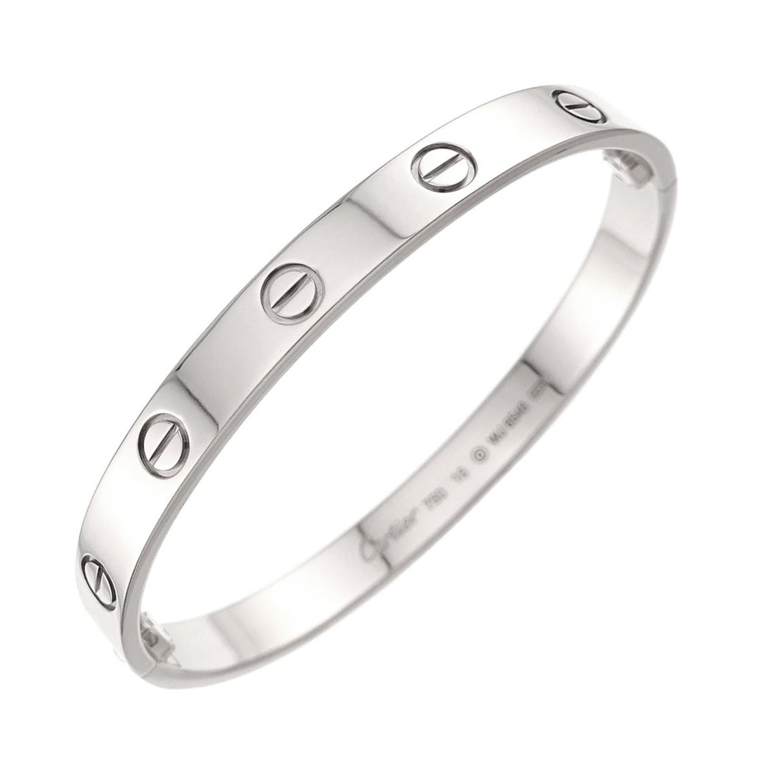 Cartier Love Bracelet #16 18K WG White Gold 750 Bangle (1 of 19)