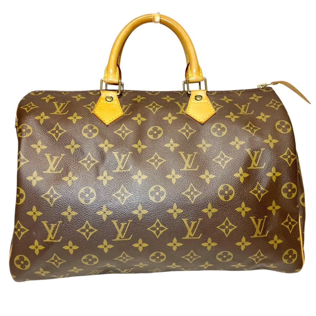 Louis Vuitton Speedy 35 Handbag, Monogram Canvas, M41524: --- Catalog ---Category: SizeSize (HxWxD): 23cm x 36cm x 26cm / 9.05'' x 14.17'' x 10.23''Handle Length: 23cm / 9.05''Category: DesignType: HandbagColor: BrownGender: WomenClosure: ZipperMaterial: