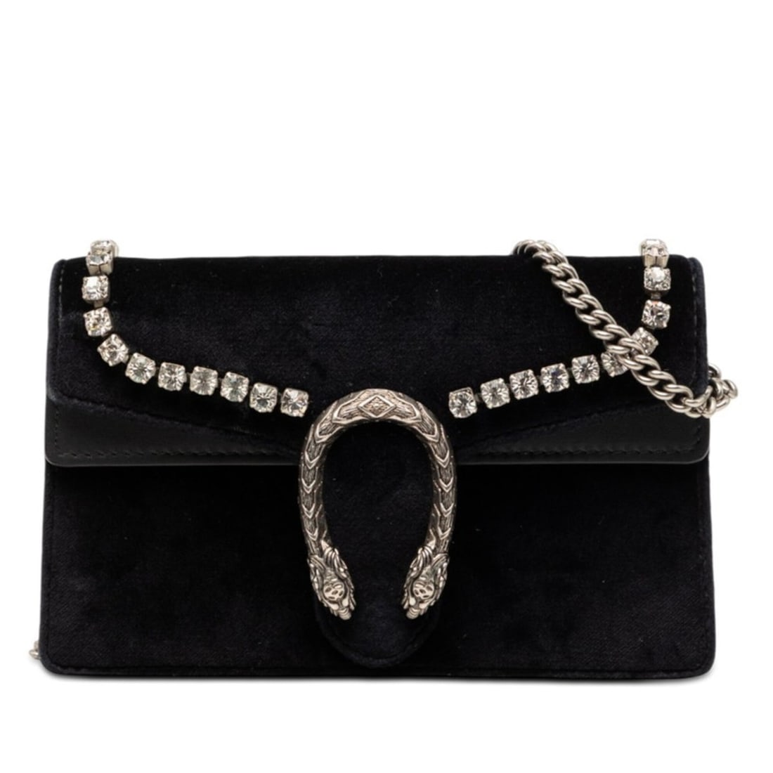 Gucci Dionysus Chain Shoulder Bag 476432 Black Velour Leather Rhinestone Women's GUCCI: --- Catalog ---Category: SizeSize (HxWxD): 10.5cm x 16cm x 3cm / 4.13'' x 6.29'' x 1.18''Category: DesignType: Shoulder bagColor: BlackGender: WomenMaterial: Leather , Rhinestone Category: GeneralMPN: