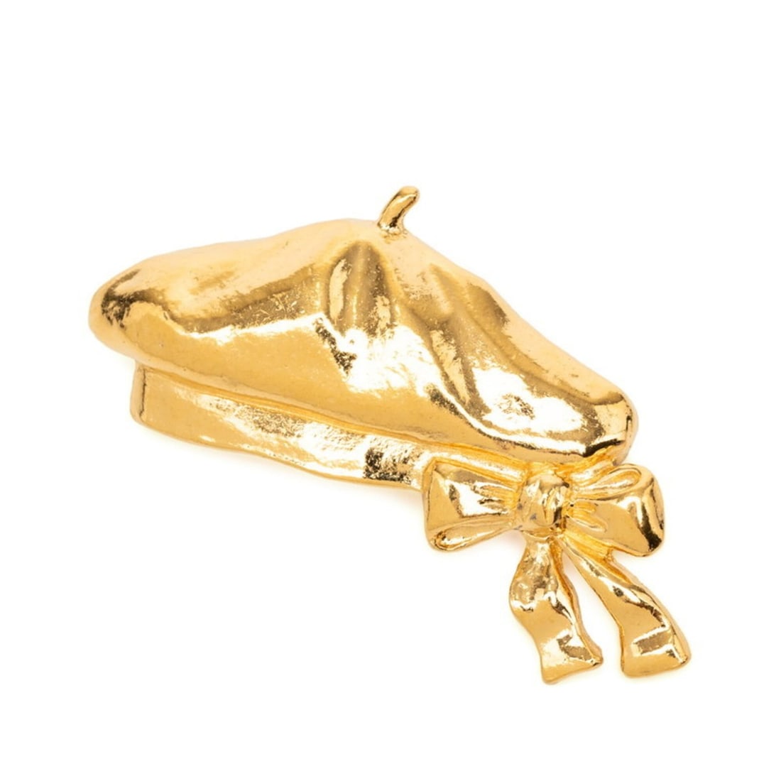 Chanel Beret Ribbon Motif Brooch Gold Plated Women's CHANEL: --- Catalog ---Category: SizeSize (HxWxD): 3.53cm x 5.41cm / 1.38'' x 2.12''Category: DesignType: BroochColor: GoldGender: WomenCategory: GeneralBrand: Chanel--- Item List ---Section: ConditionRanking