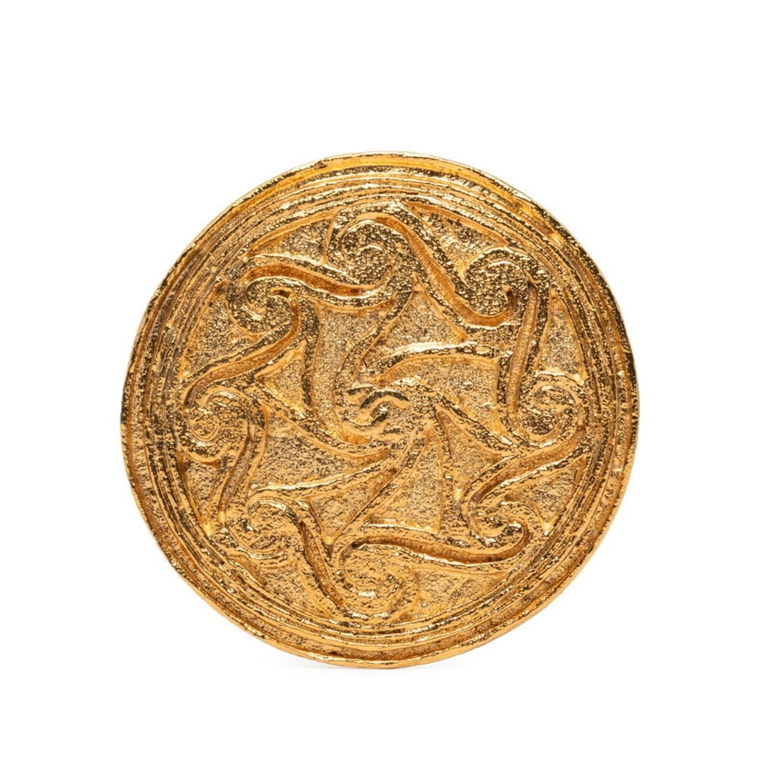 Chanel Coco Mark Round Brooch, Gold Plated, Women's.: --- Catalog ---Category: SizeSize (HxWxD): 4.64cm x 4.64cm / 1.82'' x 1.82''Category: DesignType: BroochColor: GoldGender: WomenCategory: GeneralBrand: Chanel--- Item List ---Section: ConditionRanking