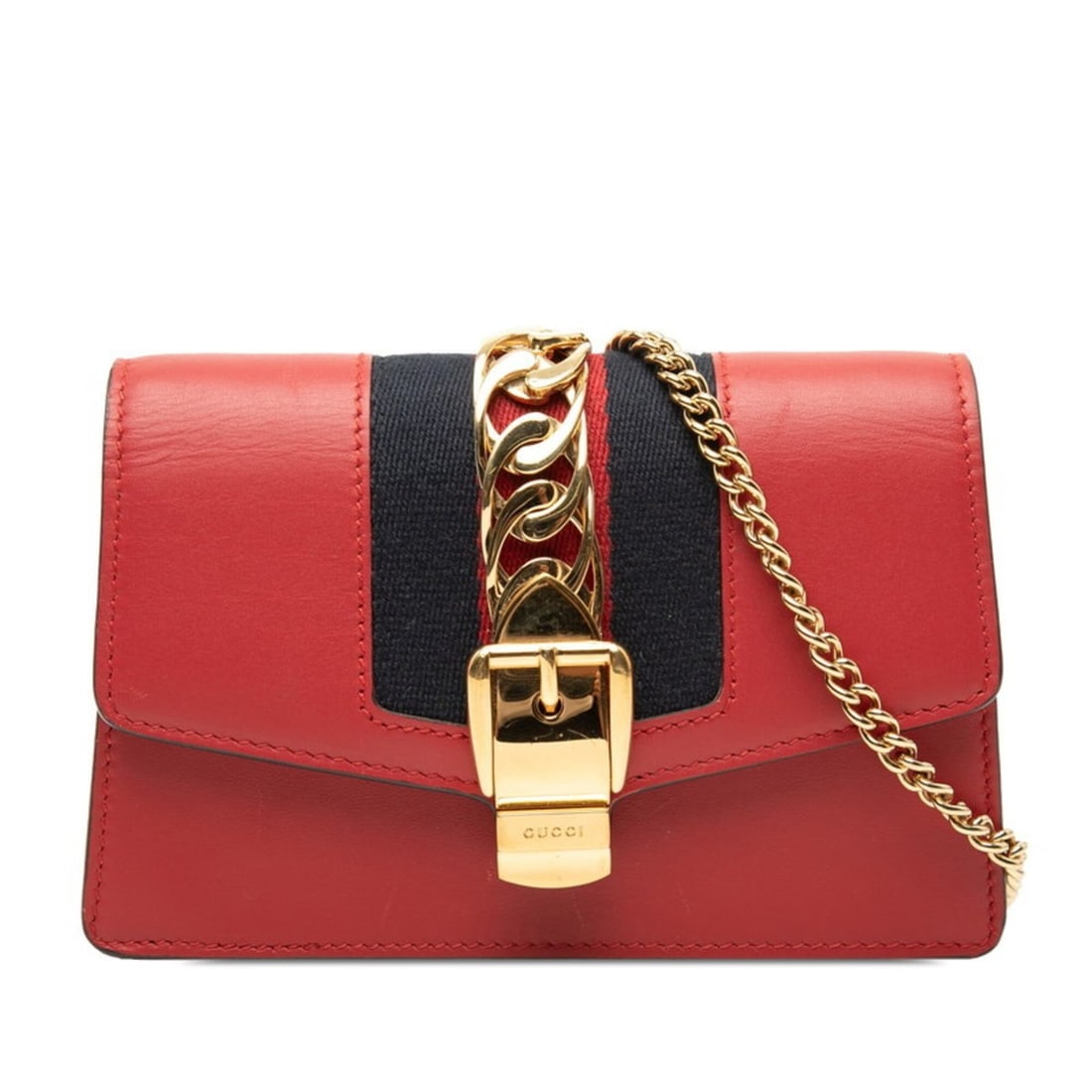 Gucci Sylvie Mini Chain Shoulder Bag 494646 Red Multicolor Leather Women's GUCCI: --- Catalog ---Category: SizeSize (HxWxD): 10cm x 16cm x 4cm / 3.93'' x 6.29'' x 1.57''Category: DesignType: Shoulder bagColor: Multi-color, Red colorGender: WomenMaterial: Leather Category: GeneralMP