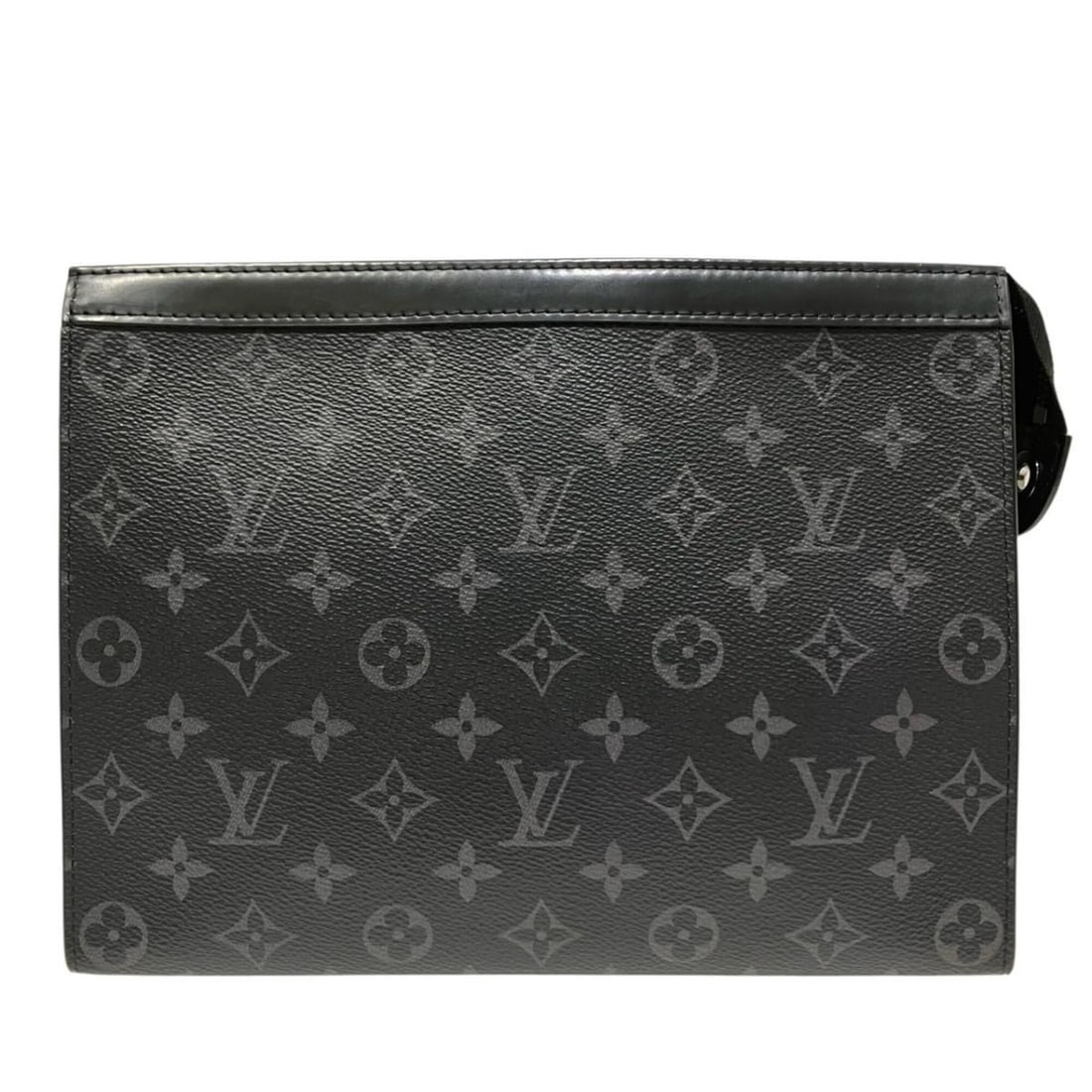 Louis Vuitton Pochette Voyage MM Second Bag, Monogram Eclipse Canvas, M61692: --- Catalog ---Category: SizeSize (HxWxD): 20cm x 26cm x 5.5cm / 7.87'' x 10.23'' x 2.16''Category: DesignType: PochetteColor: BlackGender: WomenClosure: ZipperMaterial: Monogram Eclipse Category: Gen