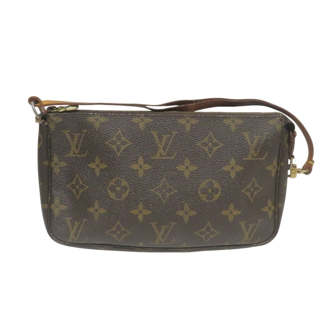 Louis Vuitton Pochette Accessoires Monogram Canvas M51980: --- Catalog ---Category: SizeHandle Drop: 13.00cm / 5.12''Size (HxWxD): 13cm x 21cm x 3cm / 5.11'' x 8.26'' x 1.18''Handle Length: 34cm / 13.38''Category: DesignType: PochetteColor: BrownGender: Women