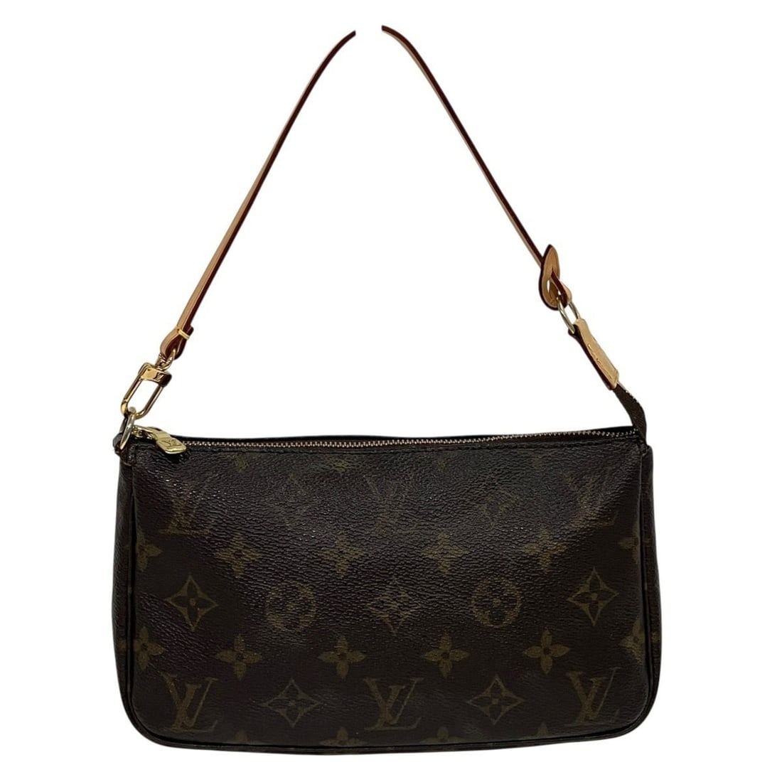 Louis Vuitton Pochette Accessoires Handbag, Monogram Canvas, M51980: --- Catalog ---Category: SizeSize (HxWxD): 13cm x 21cm x 4cm / 5.11'' x 8.26'' x 1.57''Handle Length: 30cm / 11.81''Category: DesignType: HandbagColor: BrownGender: WomenClosure: ZipperMaterial: Monog
