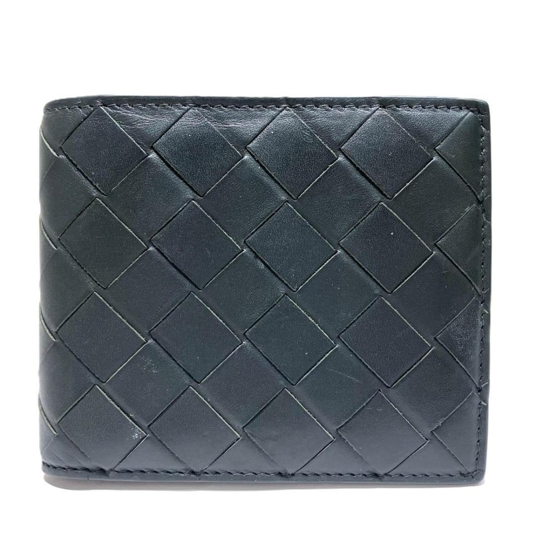 Bottega Veneta bi-fold wallet, Intrecciato leather: --- Catalog ---Category: SizeSize (HxWxD): 9.5cm x 11cm x 2.5cm / 3.74'' x 4.33'' x 0.98''Category: DesignType: Wallet (bi-fold)Color: GrayGender: Women,MenMaterial: Leather Category: GeneralBrand: Bo