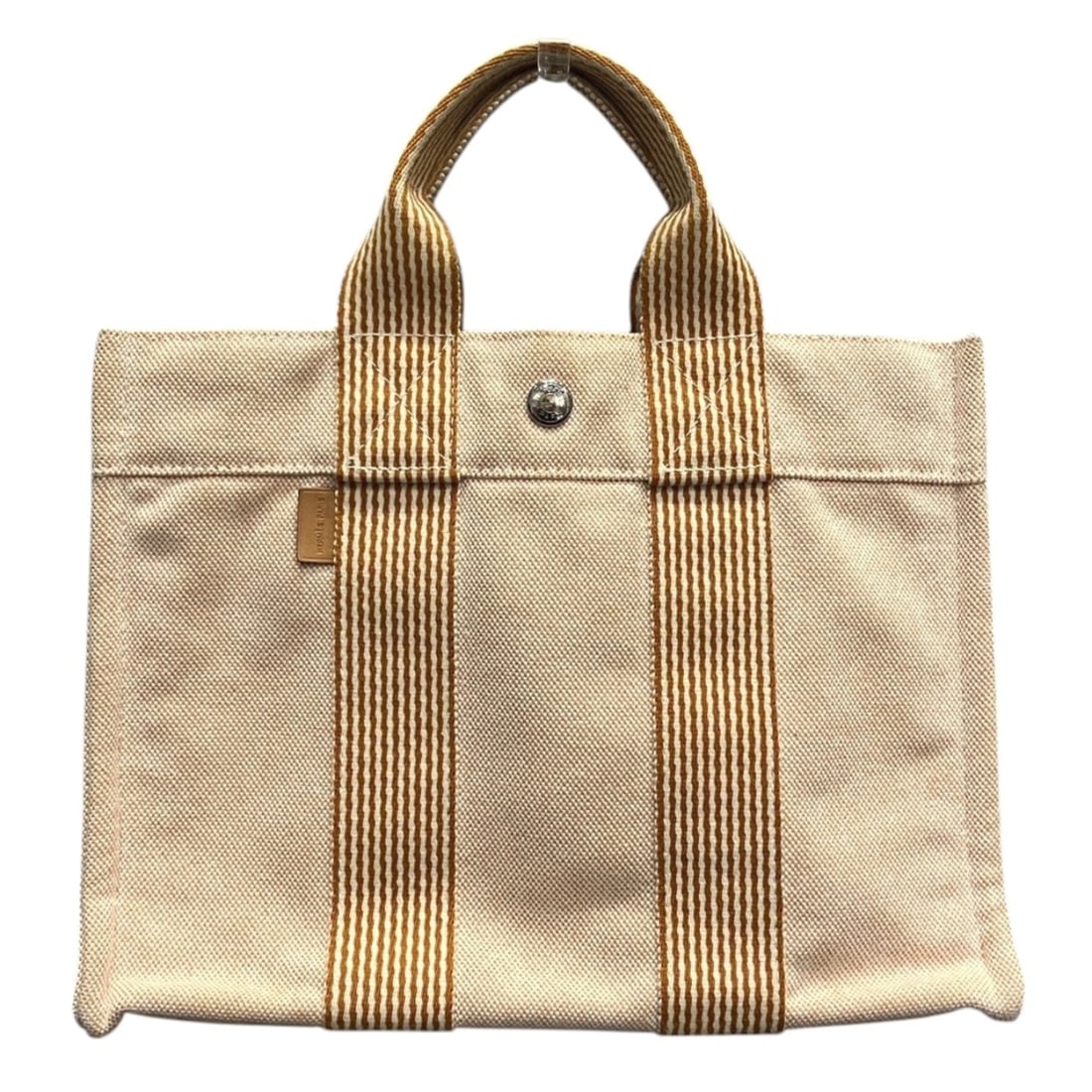 Hermes HERMES Fourre-Tout PM Handbag Cotton Canvas: --- Catalog ---Category: SizeSize (HxWxD): 23cm x 30cm x 8.5cm / 9.05'' x 11.81'' x 3.34''Category: DesignType: HandbagColor: OrangeGender: Women,MenMaterial: Cotton canvas Category: GeneralBrand: