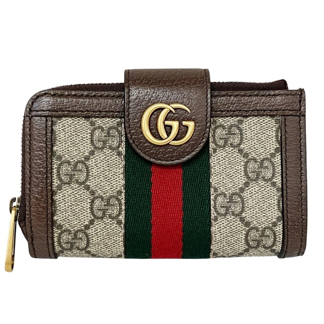 Gucci Ophidia bi-fold wallet, canvas and leather, 699353: --- Catalog ---Category: SizeSize (HxWxD): 8cm x 13cm x 2cm / 3.14'' x 5.11'' x 0.78''Category: DesignType: Wallet (bi-fold)Color: BrownGender: Women,MenMaterial: Canvas , Leather Category: GeneralMPN