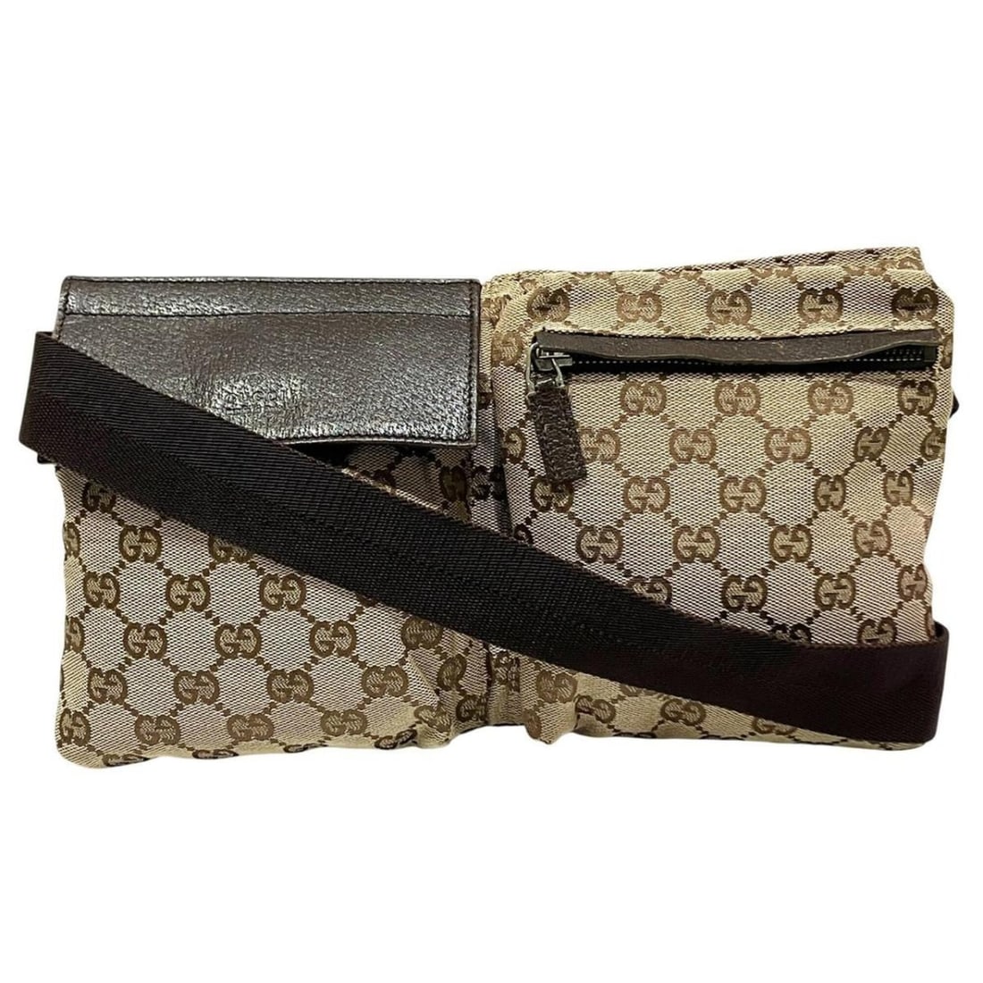 Gucci GUCCI Body Bag GG Canvas Leather 28566 (1 of 9)