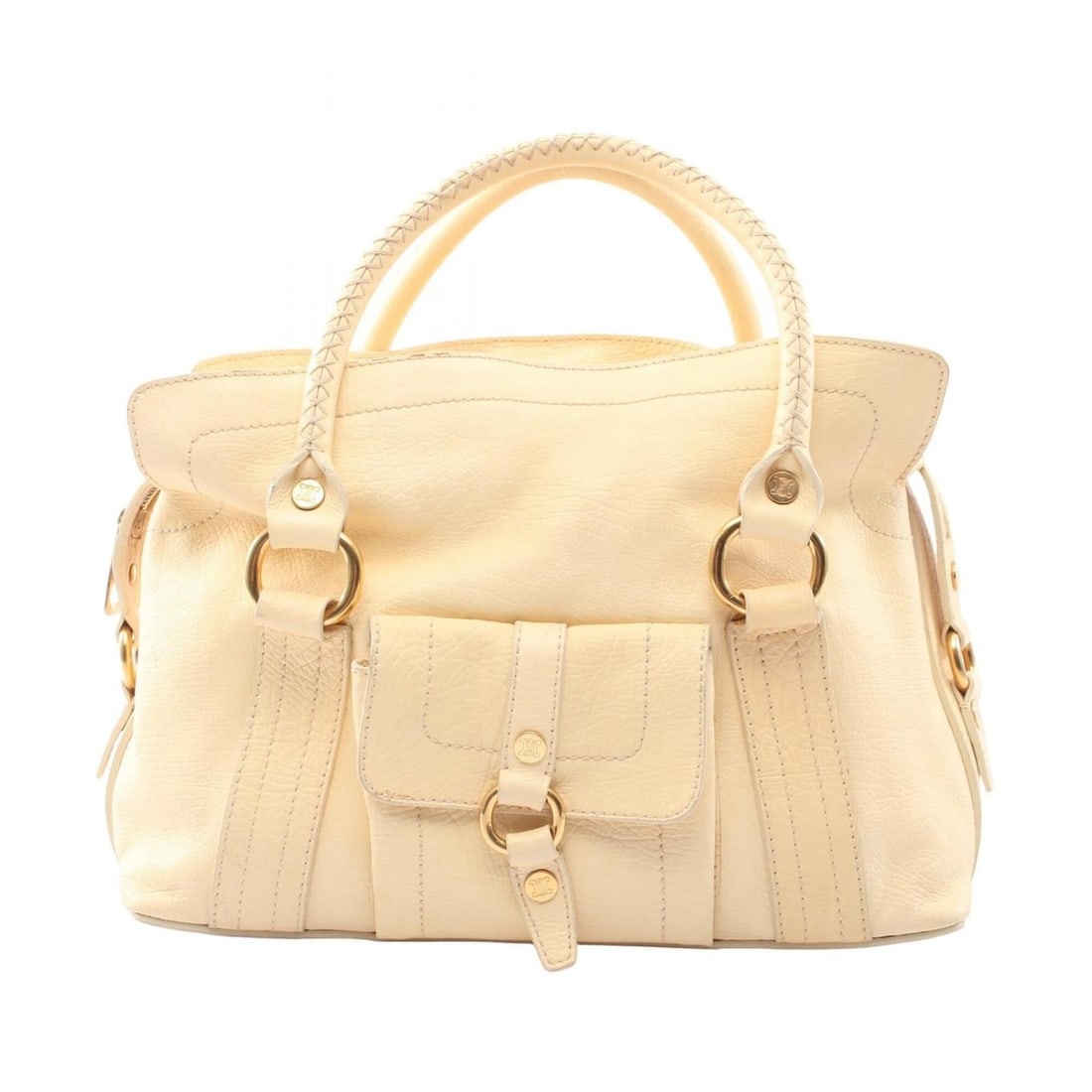 Celine Macadam Handbag, Leather, Women's, Ivory (1 of 12)
