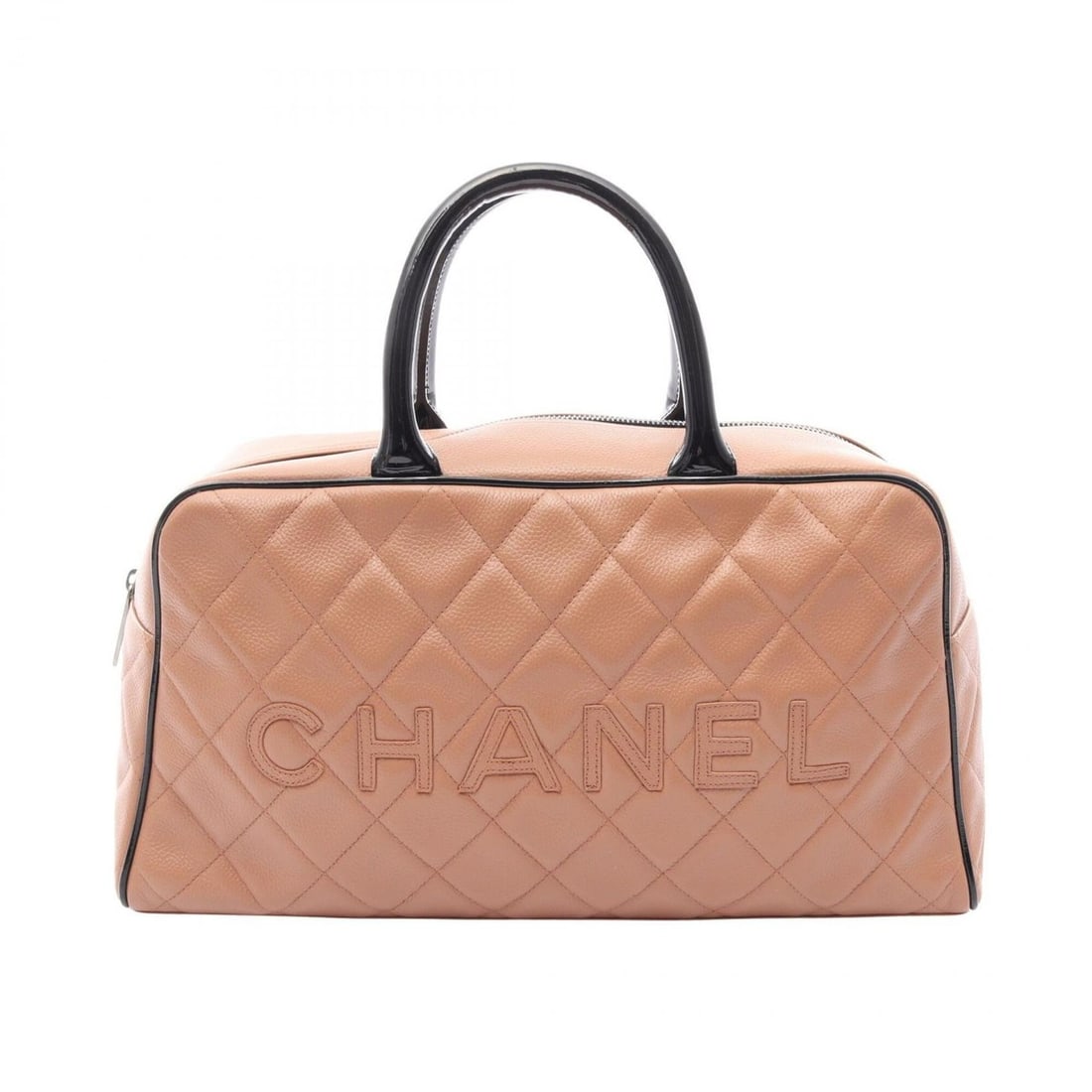 Chanel Matelassé Bowling Bag Tote Handbag Caviar Skin (Grained Calf) Patent Leather Women's: --- Catalog ---Category: SizeSize (HxWxD): 19cm x 36cm x 11cm / 7.48'' x 14.17'' x 4.33''Handle Length: 32cm / 12.59''Category: DesignType: Handbag, Tote bagColor: Black, BrownGender: WomenMaterial: G
