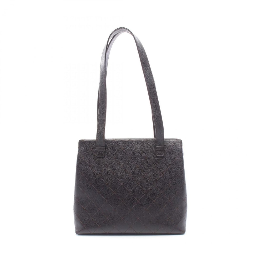 Chanel Matelassé Tote Bag/Handbag, Calfskin Leather, Women's, Brown: --- Catalog ---Category: SizeSize (HxWxD): 27cm x 31cm x 12cm / 10.62'' x 12.2'' x 4.72''Strap Length: 68.5cm / 26.96''Category: DesignType: Handbag, Tote bagColor: BrownGender: WomenMaterial: Leather