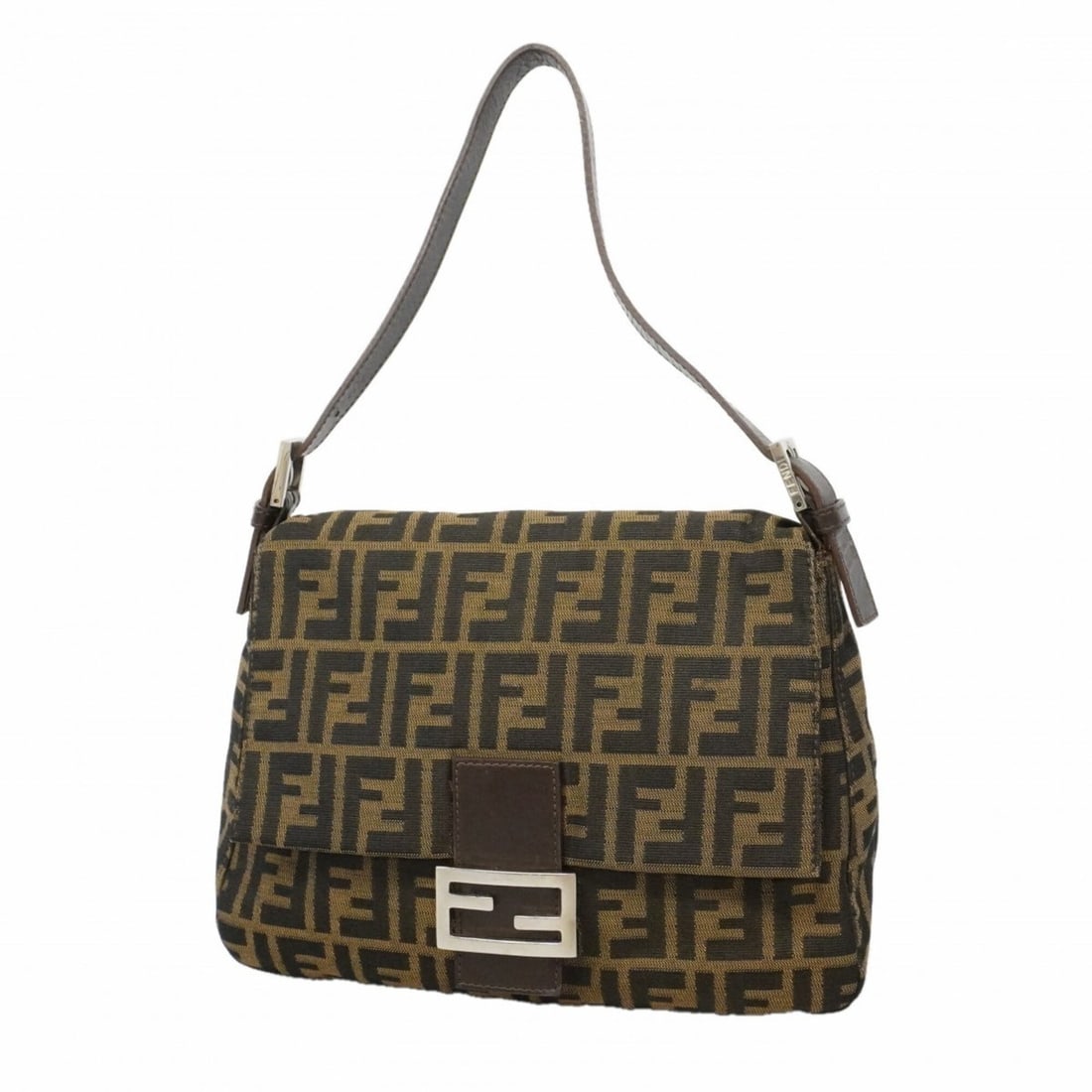 Fendi Zucca Mamma Bucket Handbag, Nylon Canvas, Brown, Women's, P3054780: --- Catalog ---Category: SizeSize (HxWxD): 22cm x 29cm x 11cm / 8.66'' x 11.41'' x 4.33''Category: DesignType: HandbagColor: BrownGender: WomenMaterial: Nylon canvas Hardware Color: SilverCategory: Ge
