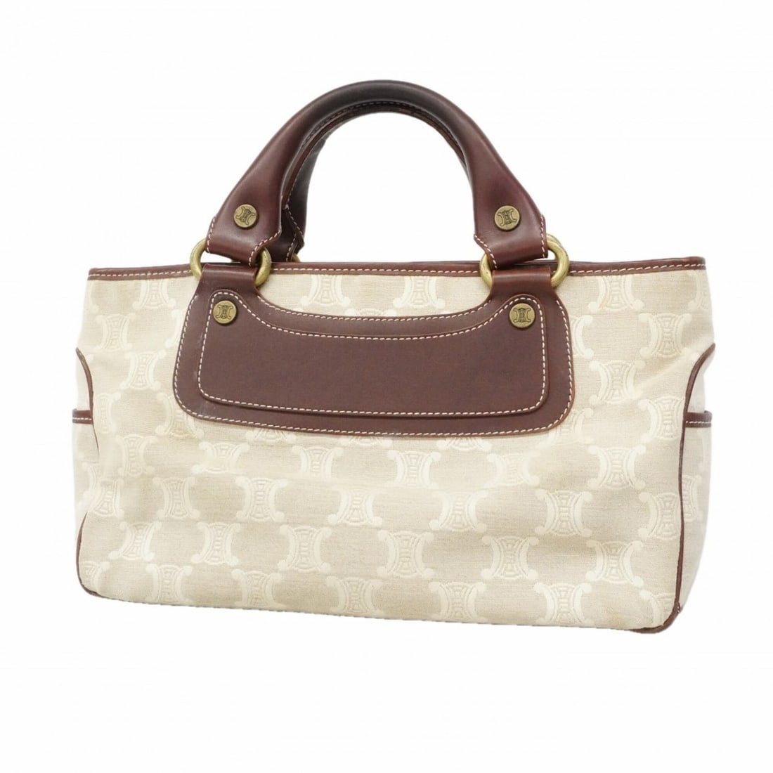 Celine Triomphe Canvas Handbag, Beige/Brown, Women's, P3034943: --- Catalog ---Category: SizeSize (HxWxD): 21cm x 33cm x 14cm / 8.26'' x 12.99'' x 5.51''Category: DesignType: HandbagColor: Beige, BrownGender: WomenMaterial: Canvas Hardware Color: GoldCategory: Gen
