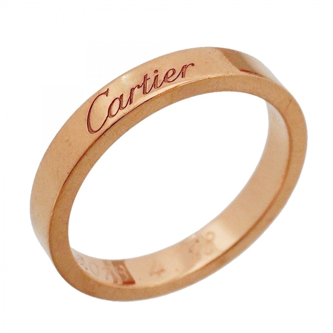 Cartier C de Ring, 18K Pink Gold, Size 51, Ladies', P3032445: --- Catalog ---Category: SizeUS Size: 6Brand Size: 51Category: DesignType: Band ringGender: WomenMaterial: Pink gold (18K)Category: GeneralBrand: Cartier--- Item List ---Section: ConditionRanking: Ran