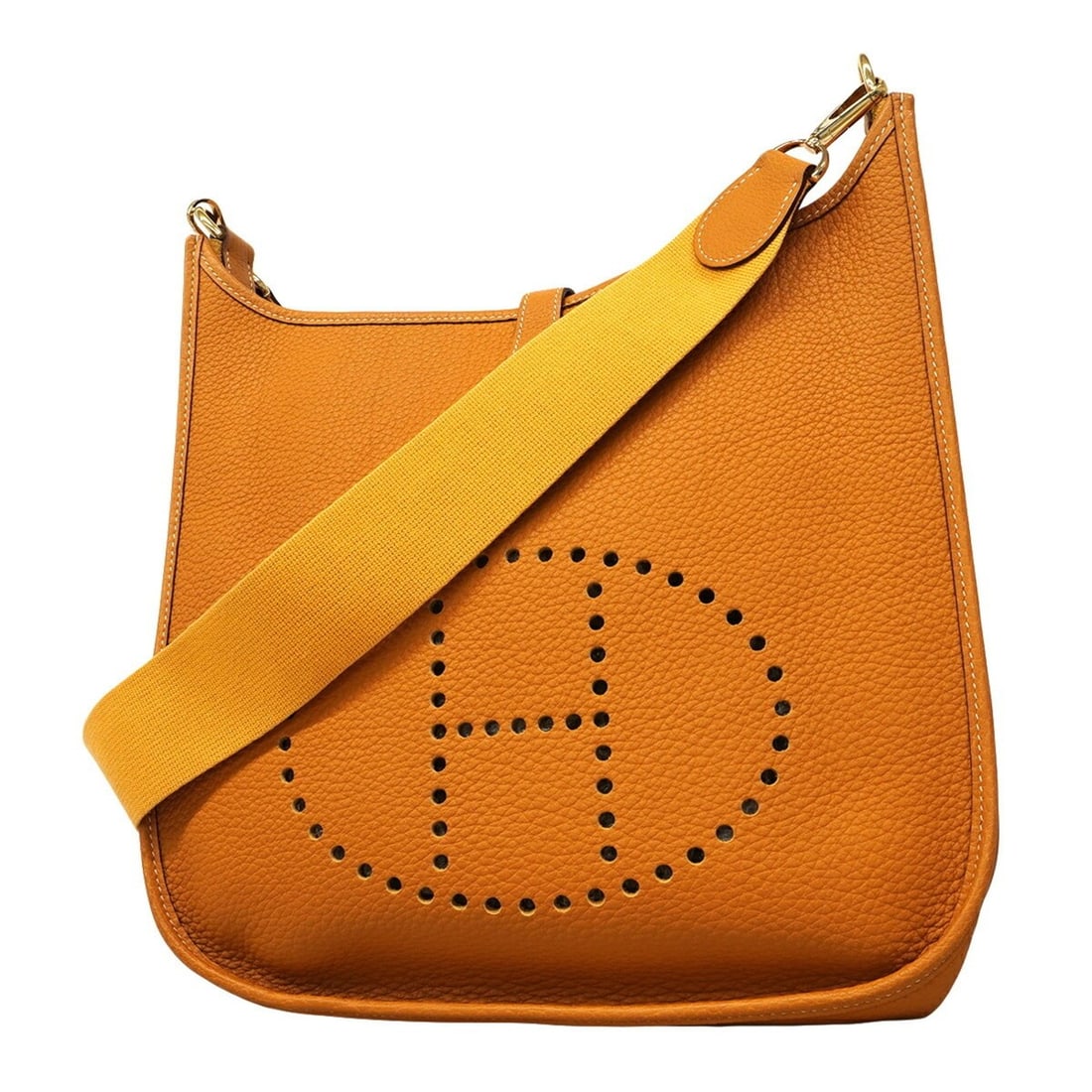 Hermes Evelyne 1GM Shoulder Bag, Ardennes Natural, ?H stamp, Women's, P2967958: --- Catalog ---Category: SizeSize (HxWxD): 31cm x 32cm x 9cm / 12.2'' x 12.59'' x 3.54''Category: DesignType: Shoulder bagColor: NaturalGender: WomenMaterial: Ardennes leather Hardware Color: GoldCate