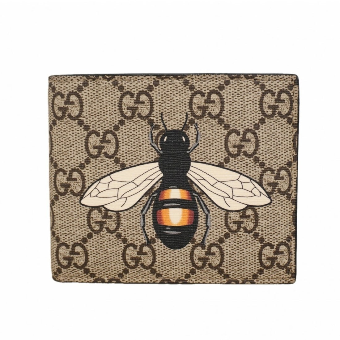 Gucci GG Supreme wallet, 451268, brown, men's, OP004850: --- Catalog ---Category: SizeSize (HxWxD): 9cm x 11cm x 1.5cm / 3.54'' x 4.33'' x 0.59''Category: DesignType: Wallet (bi-fold)Color: BrownGender: MenMaterial: PVC Category: GeneralMPN: 451268Brand: Gu