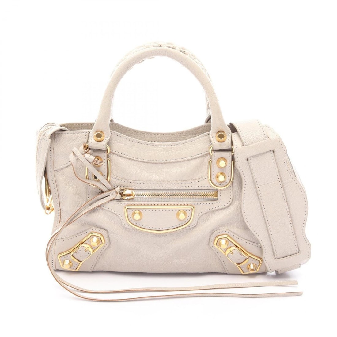 Balenciaga Classic Metallic Edge Mini City 2-Way Handbag, Leather, Women's, Beige, 390160: --- Catalog ---Category: SizeSize (HxWxD): 16cm x 24cm x 8cm / 6.29'' x 9.44'' x 3.14''Category: DesignType: HandbagColor: BeigeGender: WomenMaterial: Leather Category: GeneralBrand: Balenciaga--- Ite